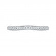 Round Diamond Half-Eternity Wedding Band in 14K White Gold