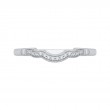 Round Diamond Wedding Band in 14K White Gold