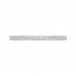 Round Diamond Half-Eternity Wedding Band in 14K White Gold