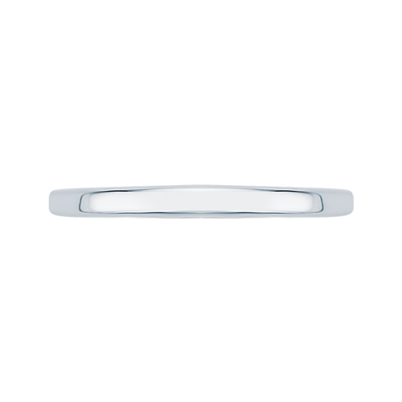 Plain Wedding Band in 14K White Gold