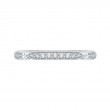 Round Diamond Half-Eternity Wedding Band in 14K White Gold