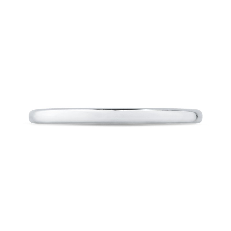 Plain Wedding Band in 14K White Gold