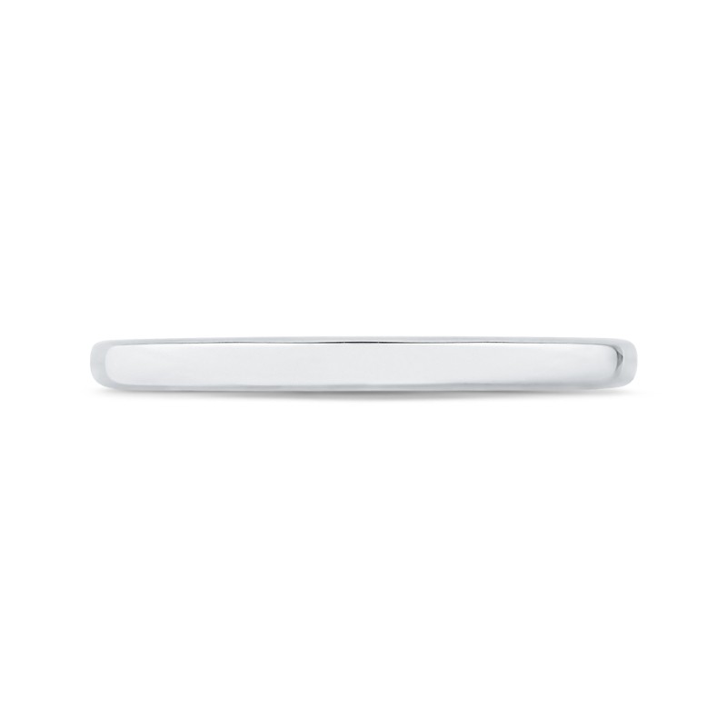 Plain Wedding Band in 14K White Gold