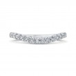 Round Diamond Wedding Band in 14K White Gold