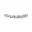Round Diamond Wedding Band in 14K White Gold