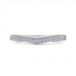 Round Diamond Half-Eternity Wedding Band in 14K White Gold