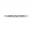 Round Diamond Half-Eternity Wedding Band in 14K White Gold
