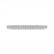 Round Diamond Half-Eternity Wedding Band in 14K White Gold