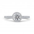 Diamond Engagement Ring in 14K White Gold