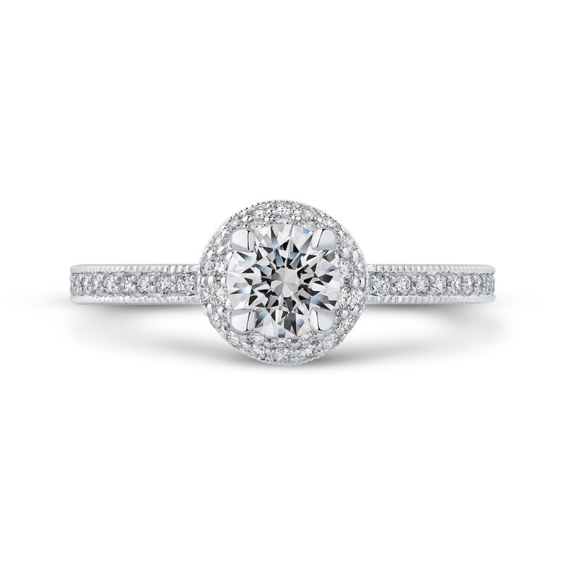 Diamond Engagement Ring in 14K White Gold