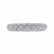 Round Diamond Half-Eternity Wedding Band in 14K White Gold