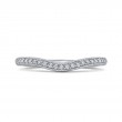 Round Diamond Wedding Band in 14K White Gold