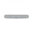 Round Diamond Half-Eternity Wedding Band in 14K White Gold