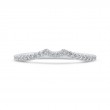 Round Diamond Wedding Band in 14K White Gold