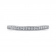 Round Diamond Half-Eternity Wedding Band in 14K White Gold