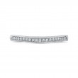Round Diamond Wedding Band in 14K White Gold
