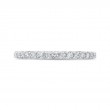 Round Diamond Half-Eternity Wedding Band in 14K White Gold