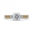 Diamond Engagement Ring in 14K Two Tone Gold