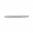 Round Diamond Half-Eternity Wedding Band in 14K White Gold