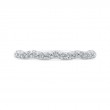 Round Diamond Wedding Band in 14K White Gold