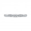 Round Diamond Half-Eternity Wedding Band in 14K White Gold