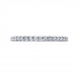 Round Diamond Wedding Band in 14K White Gold
