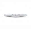 Plain Wedding Band in 14K White Gold