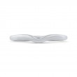 Plain Wedding Band in 14K White Gold
