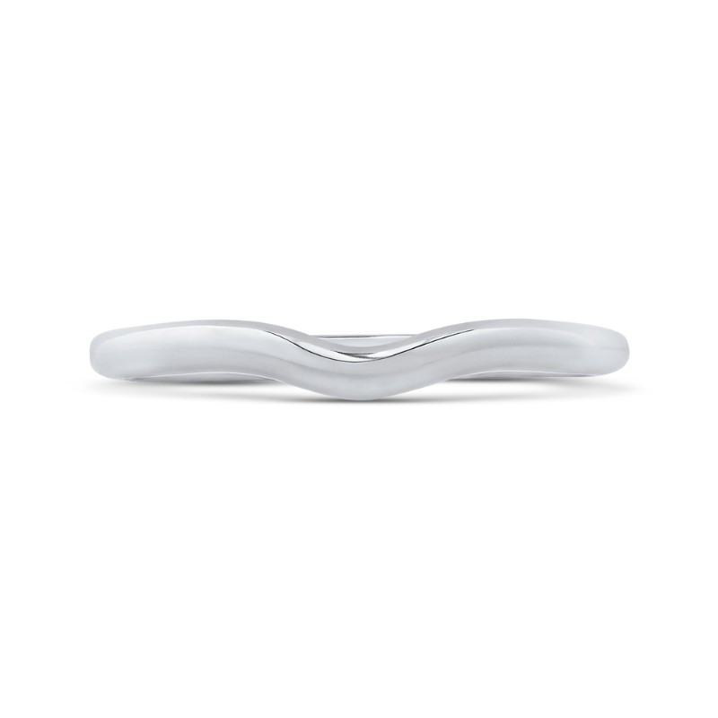 Plain Wedding Band in 14K White Gold