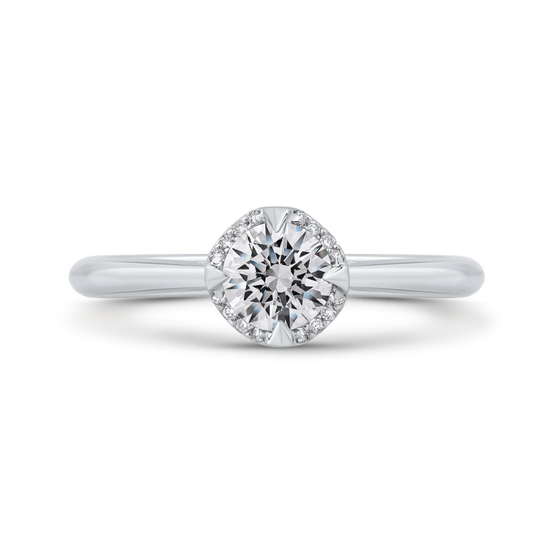 Diamond Engagement Ring in 14K White Gold
