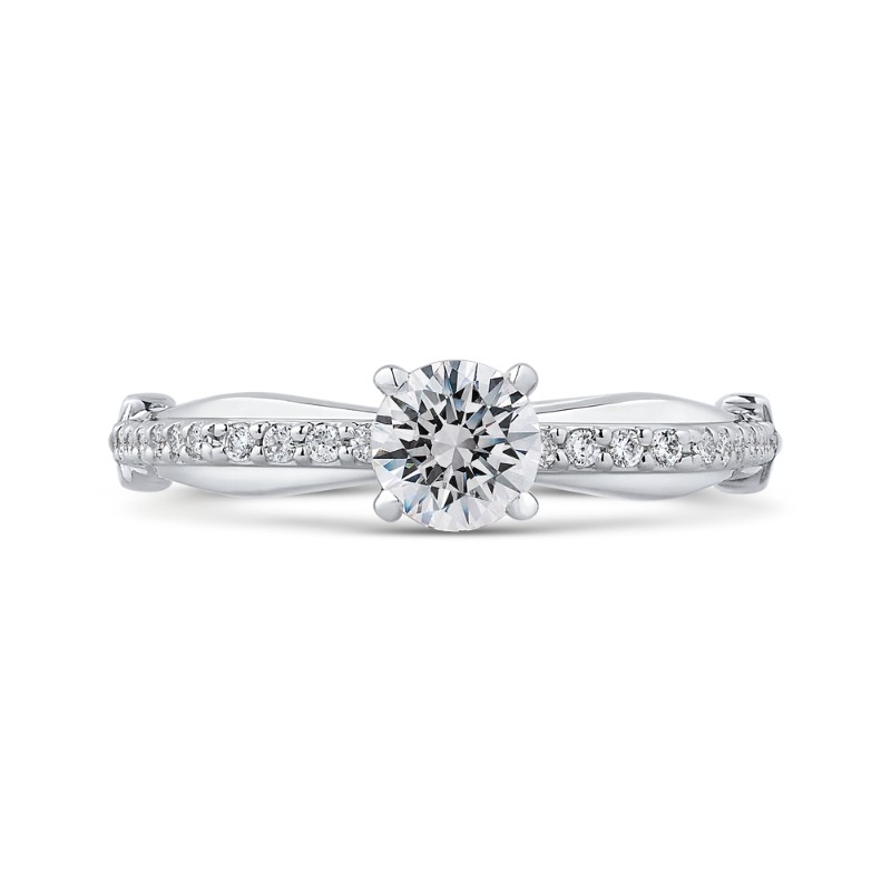 Diamond Engagement Ring in 14K White Gold