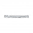 Round Diamond Half-Eternity Wedding Band in 14K White Gold