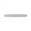 Round Diamond Half-Eternity Wedding Band in 14K White Gold
