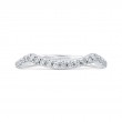 Round Diamond Wedding Band in 14K White Gold