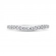 Round Diamond Half-Eternity Wedding Band in 14K White Gold
