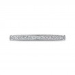 Round Diamond Half-Eternity Wedding Band in 14K White Gold