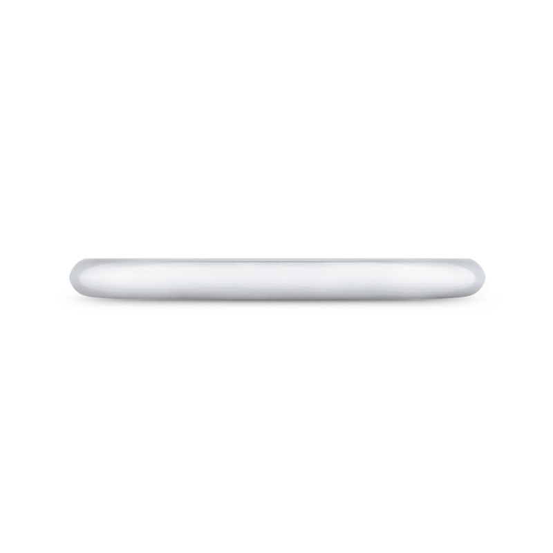 Plain Wedding Band in 14K White Gold