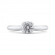 Solitaire Diamond Cathedral Style Solitaire Engagement in 14K White Gold