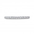 Round Diamond Half-Eternity Wedding Band in 14K White Gold