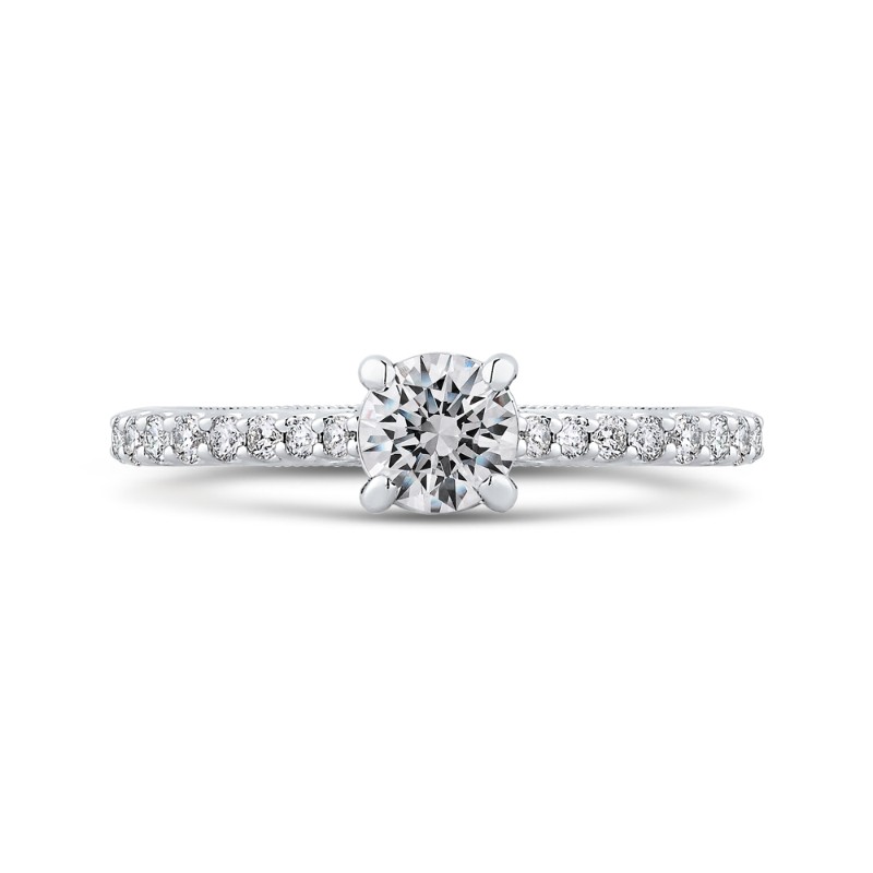 Diamond Engagement Ring in 14K White Gold