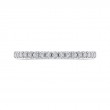 Round Diamond Half-Eternity Wedding Band in 14K White Gold