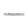 Round Diamond Half-Eternity Wedding Band in 14K White Gold