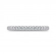 Round Diamond Half-Eternity Wedding Band in 14K White Gold