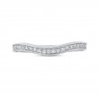 Round Diamond Half-Eternity Wedding Band in 14K White Gold
