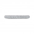 Round Diamond Half-Eternity Wedding Band in 14K White Gold