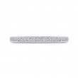 Round Diamond Half-Eternity Wedding Band in 14K White Gold