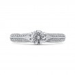 Split Shank Diamond Engagement Ring in 14K White Gold