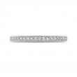 Round Diamond Half-Eternity Wedding Band in 14K White Gold