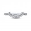 Round Diamond Half-Eternity Wedding Band in 14K White Gold