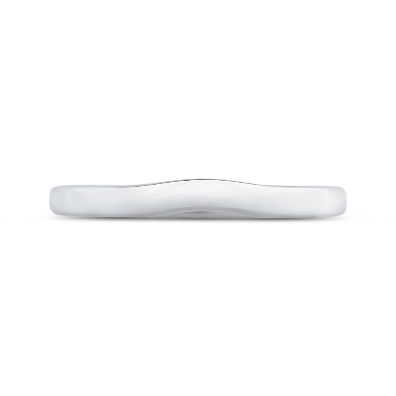 Plain Wedding Band in 14K White Gold